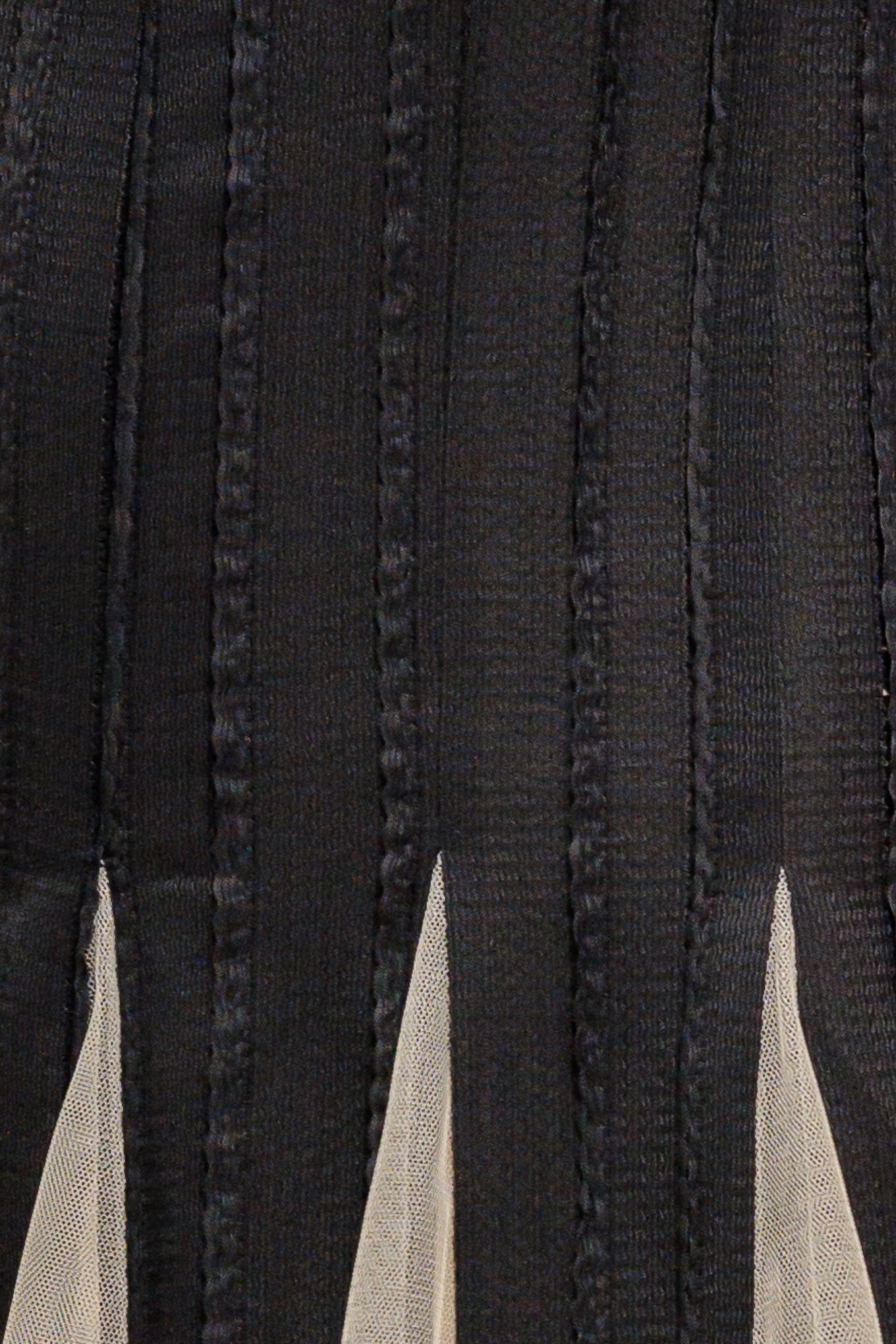 NOIR TULLE BLACK KNIT MAXI DRESS