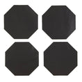 Load image into Gallery viewer, Leather Coaster Set - Black
