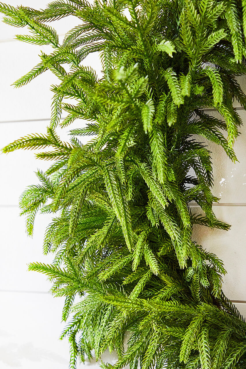 30'' Real Touch Norfolk Pine Christmas Wreath