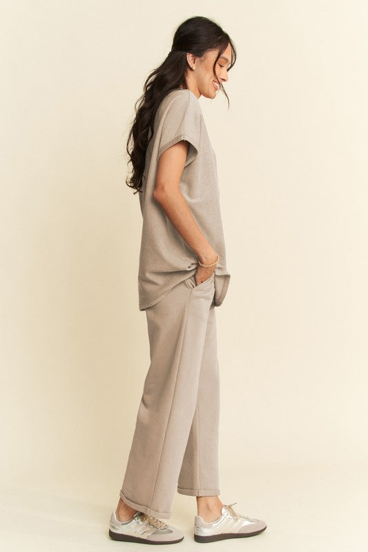 Sinclair Top and Pants Set -Khaki