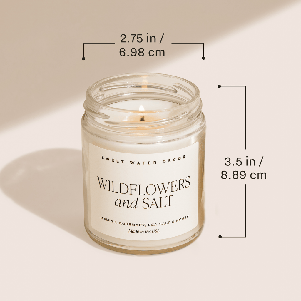 Fall Leaves Soy Candle - Patterned 9 oz - Clear Jar