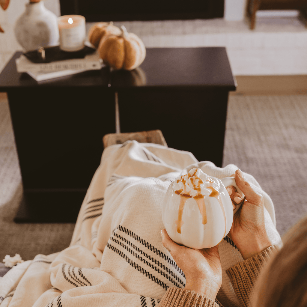 Cream Pumpkin 19oz. Figurine Coffee Mug
