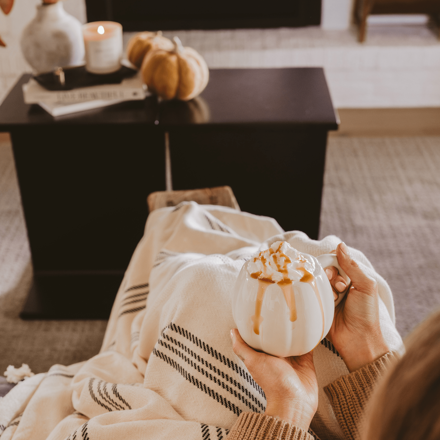 Cream Pumpkin 19oz. Figurine Coffee Mug