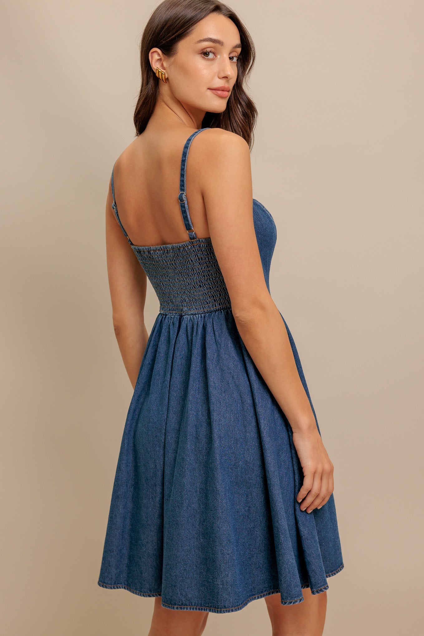 SUMMER RODEO DENIM MINI DRESS