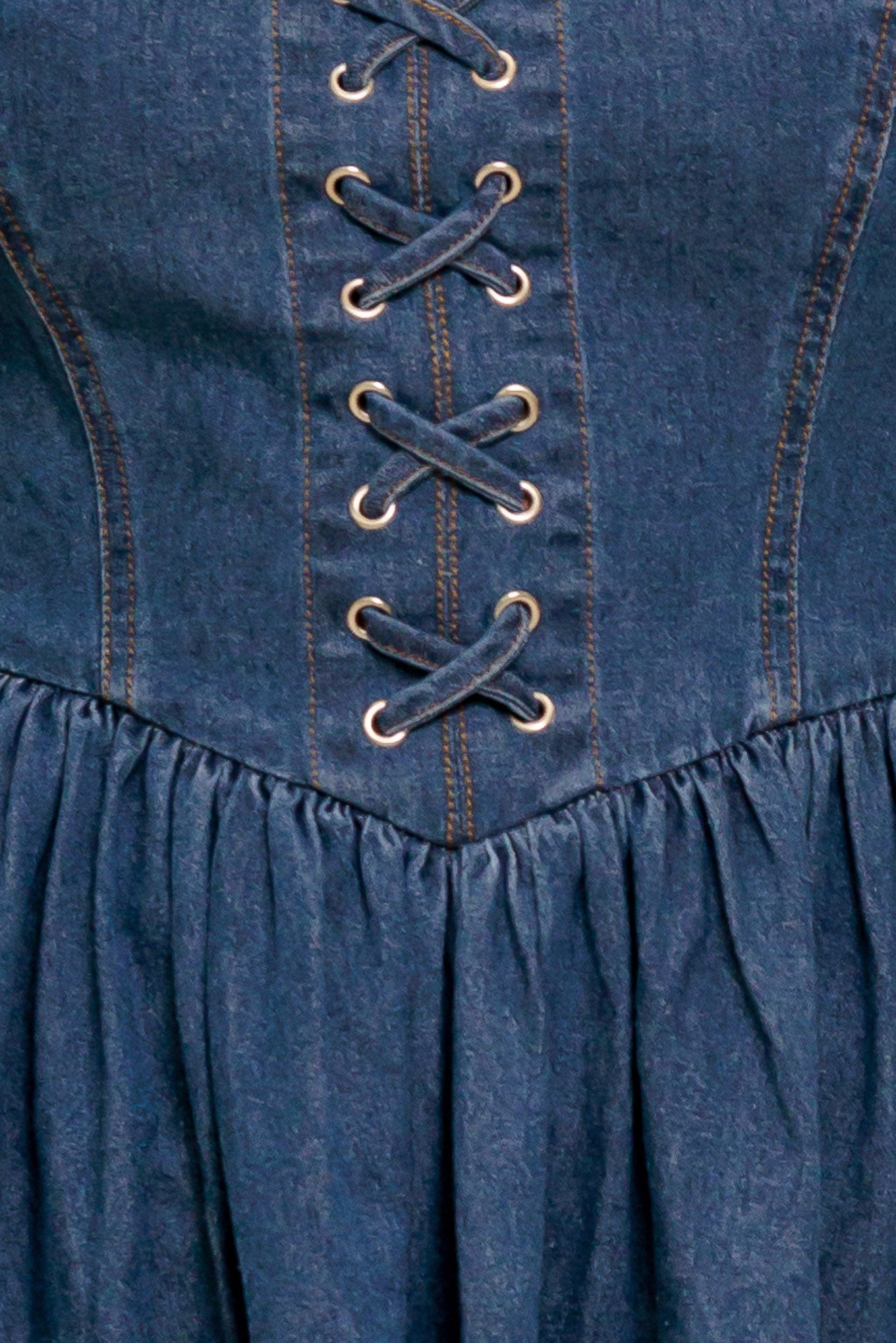 SUMMER RODEO DENIM MINI DRESS