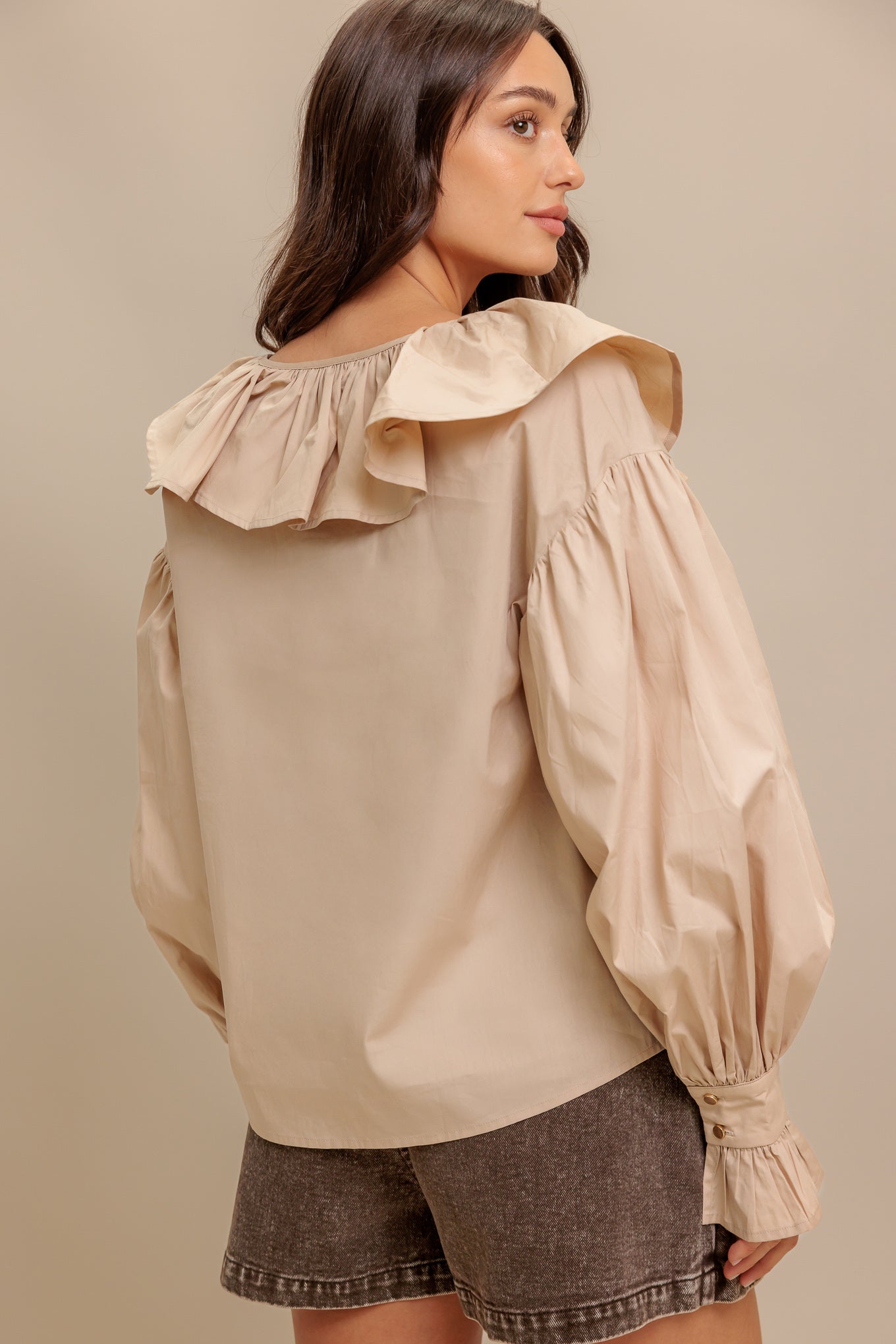 COUTURE CODE WOVEN TOP