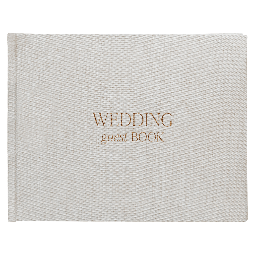 Tan Wedding Guestbook