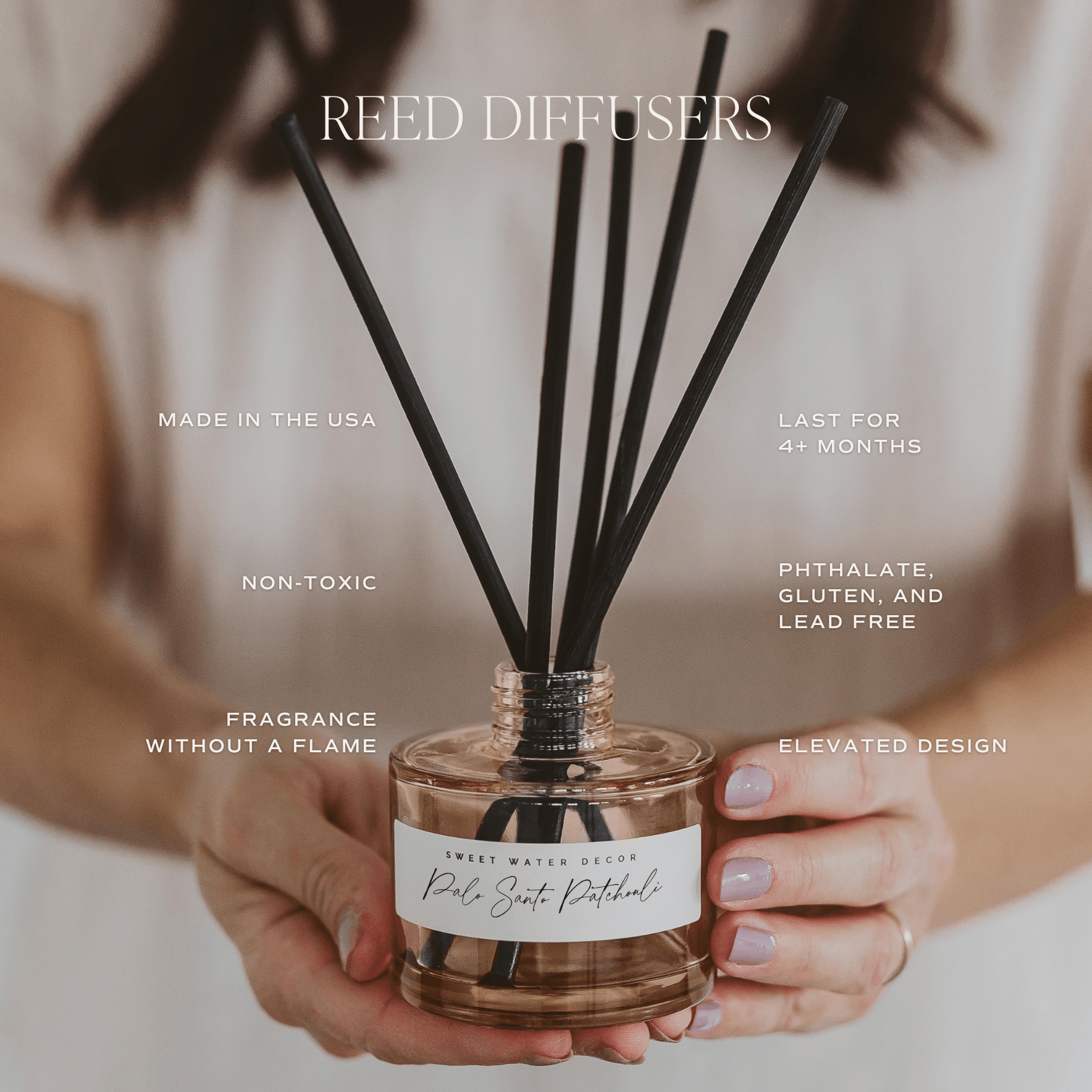 Hello Fall Tinted Glass Jar Reed Diffuser