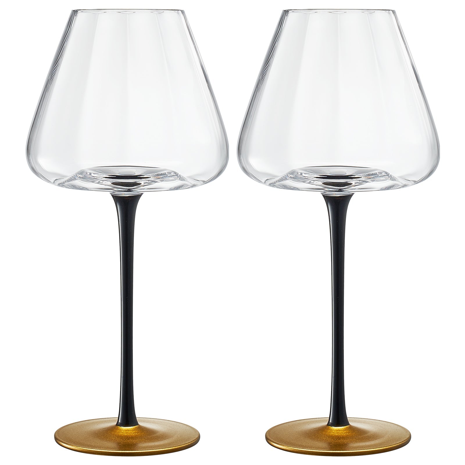 Venice Stemmed Wine Glassware, Set of 2