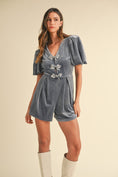 Load image into Gallery viewer, Iris Velvet Romper
