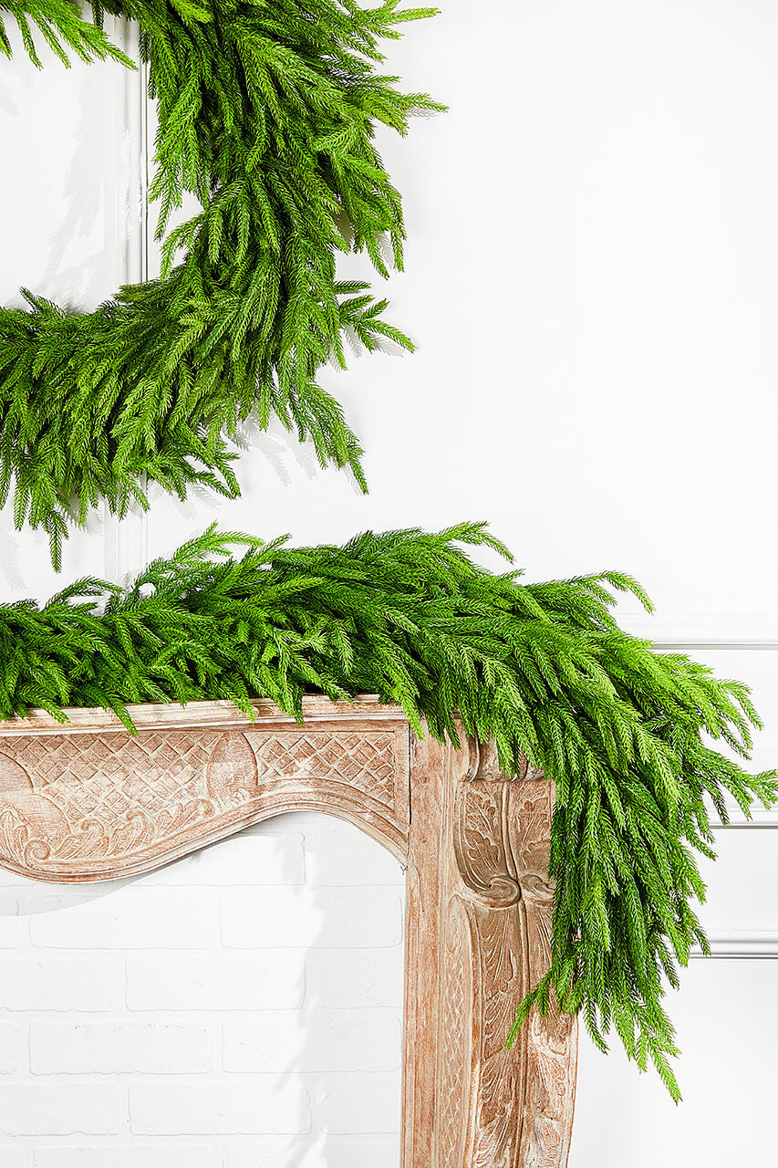 60'' Real Touch Norfolk Pine Christmas Garland