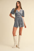 Load image into Gallery viewer, Iris Velvet Romper
