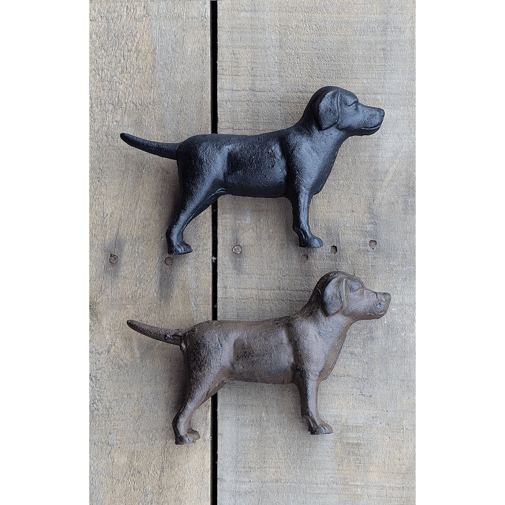 Cast Iron Labrador Decor, Set of 2