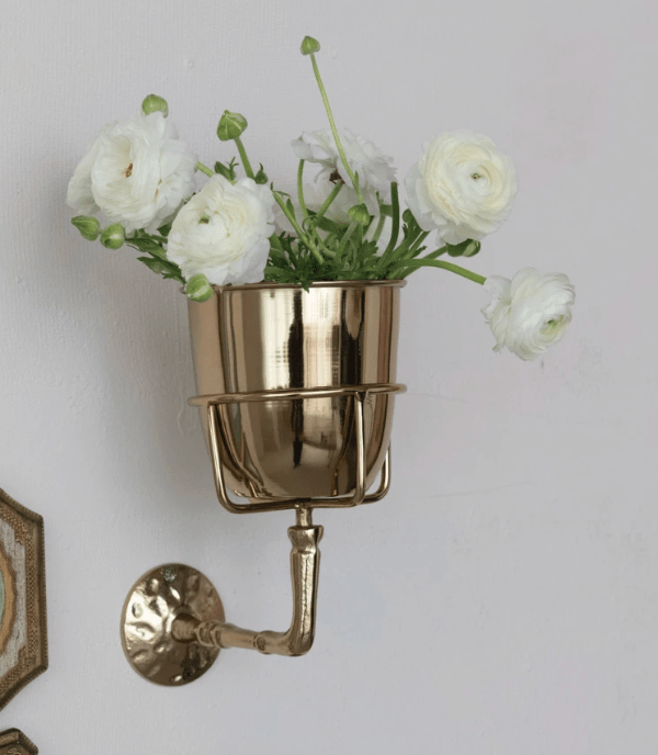 Gerdie Wall Vase Gold Finish - Set of 2