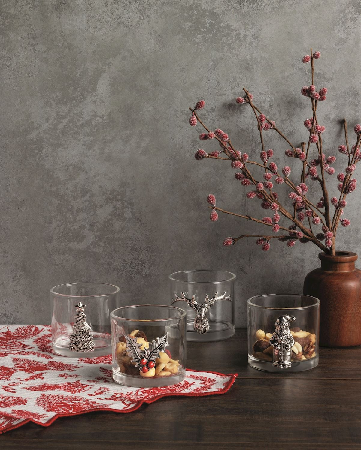 Christmas Aluminum Icon Tidbit Bowls | 4 Styles